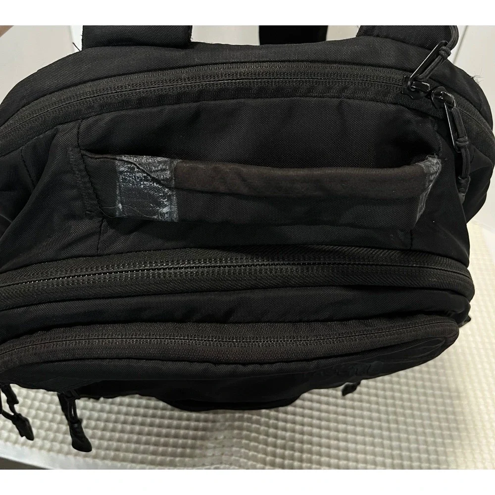 The North Face Surge Backpack Black FlexVent Laptop Travel Bag NF0A3ETV Flaws